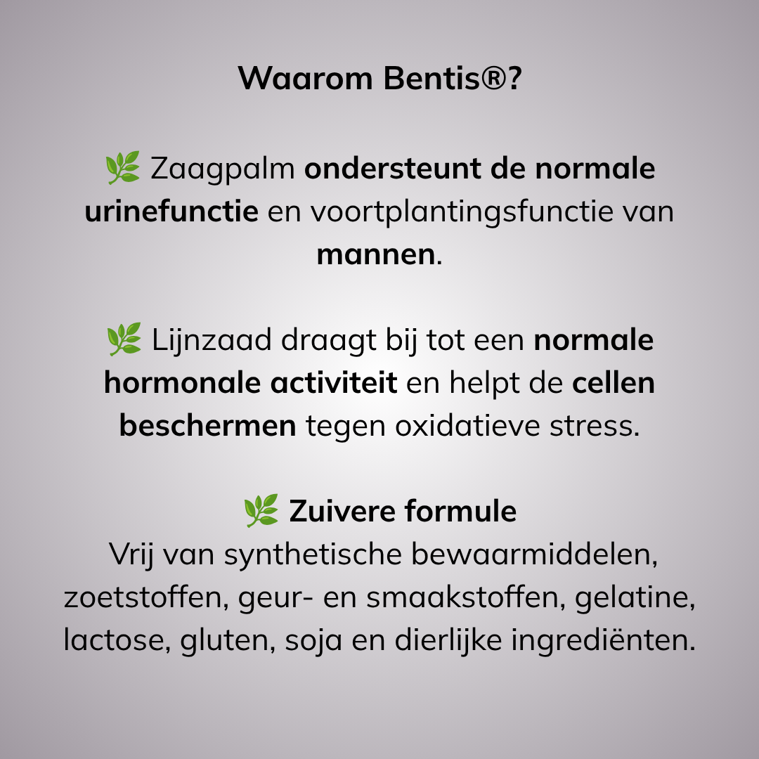 Voedingssupplement voor prostaatgezondheid