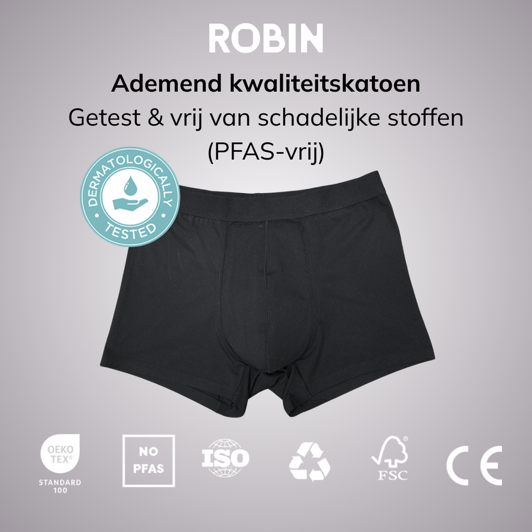 Sous-vêtements d'incontinence pour les hommes - lavables