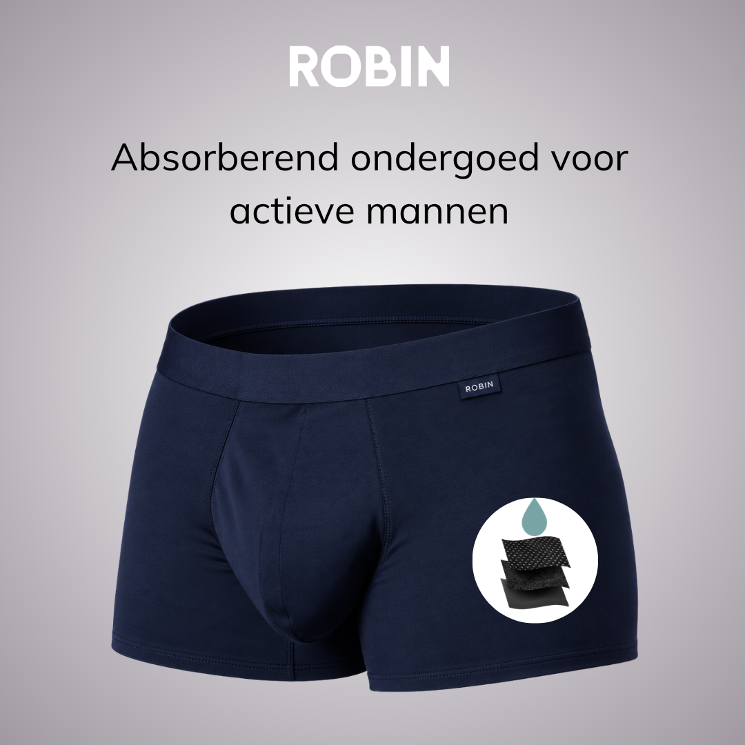 Robin Premium Wasbare Boxershort - Marineblauw#Kleur_Marineblauw