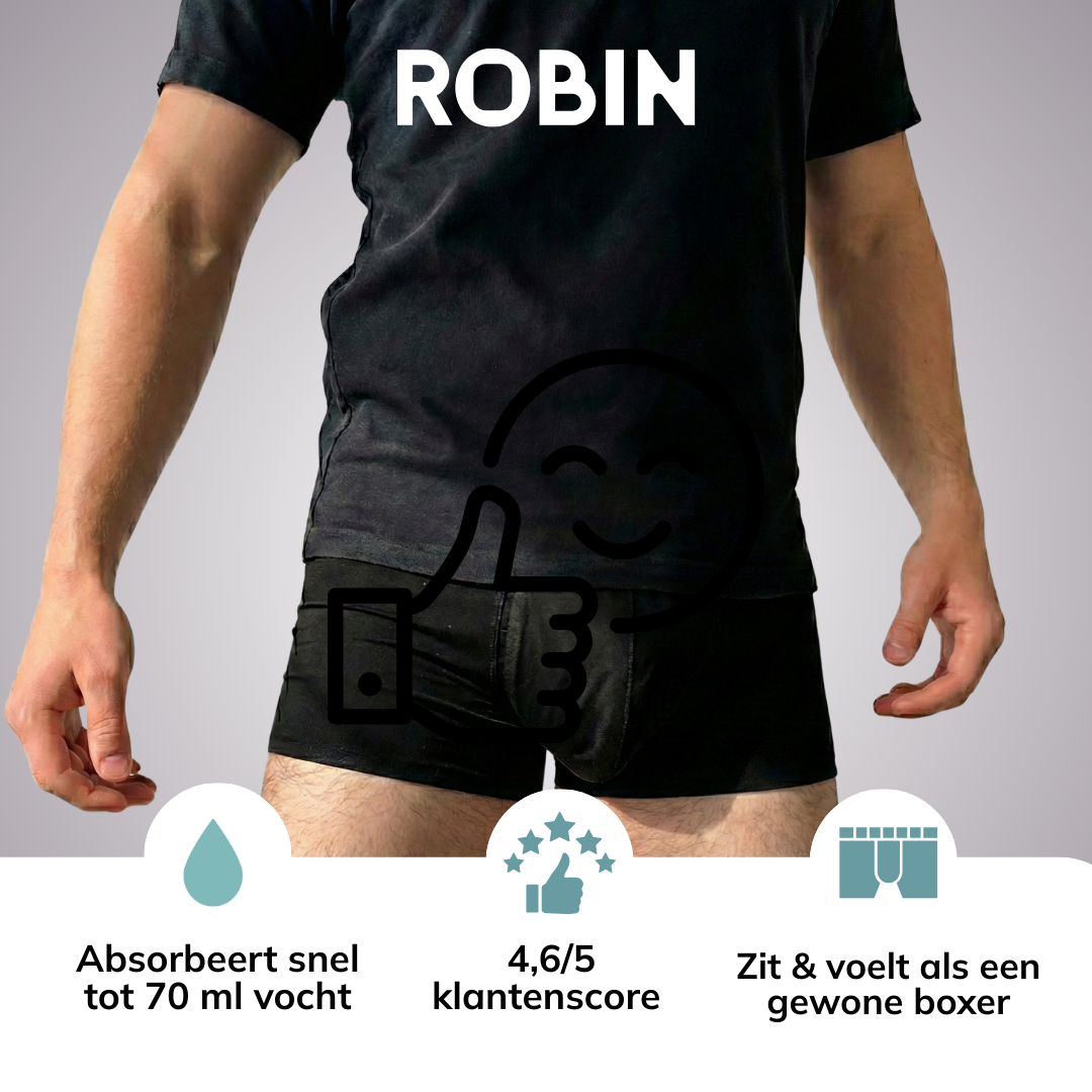 Sous-vêtements d'incontinence pour les hommes - lavables